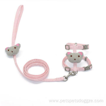 Hot sale tough fashion polyester pet cat harness